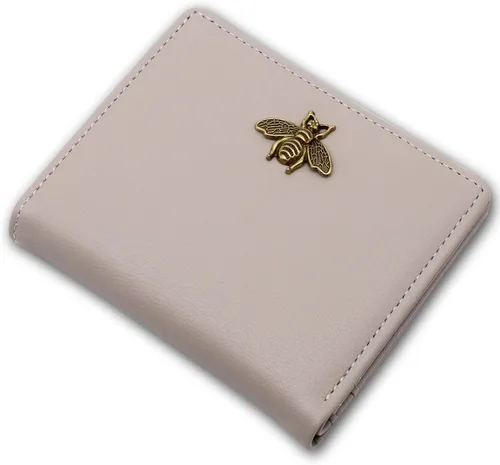 Miniatura 6 de Cartera pequeña para mujer con bloqueo RFID, cartera de bolsillo doble, cartera compacta y delgada para mujeres, carteras mini para mujeres, Negro