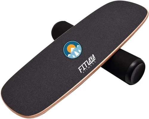 Fitlaya Fitness Equipo de entrenamiento de madera para entrenamiento de fitness, hockey, patineta, surf y snowboard