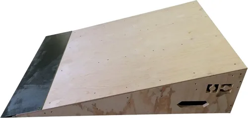 OC Ramps Rampa de cuña – (3.17 pies de ancho x 4 pies de largo x 12 pulgadas de alto) rampa de patín de madera – ideal para saltos, atrapar aire y