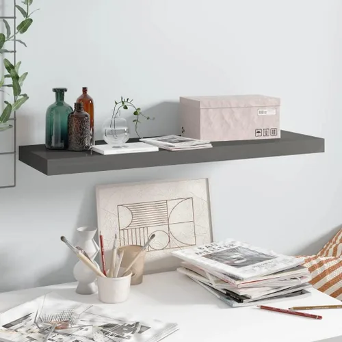 Miniatura 187 de Estantes flotantes de pared, juego de 4 estantes decorativos para montar en la pared, estante colgante con soportes invisibles para decoración