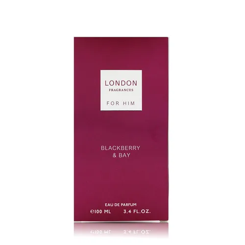 Miniatura 4 de Fine Perfumery London Fragrances - Blackberry and Bay - Almizcle, colonia de sándalo para hombres - Perfume de larga duración para hombres - Eau