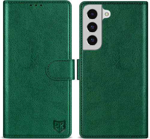 Miniatura 15 de ZZXX Funda tipo cartera para Samsung Galaxy S22 Ultra con bloqueo RFID, ranura para tarjetas, función atril, cierre magnético, funda protectora