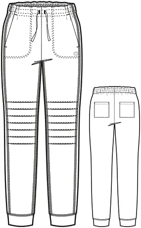 Miniatura 2 de WonderWink Women's Moto Jogger Scrub Pant