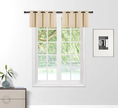 Miniatura 108 de PI Cortinas opacas para dormitorio, tratamiento de ventana con aislamiento térmico de anillo superior, cortinas oscurecedoras de habitación