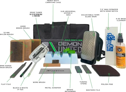 Miniatura 3 de Demon Hyper Speed - Kit de afinación de esquí y snowboard con hierro, bloque de cera de 1 libra y limpiador de base