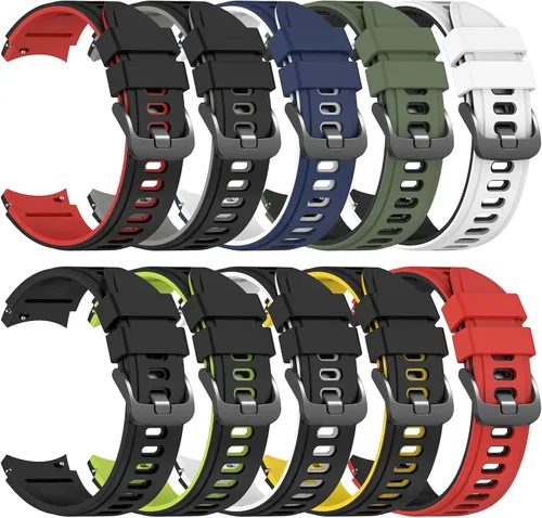 Miniatura 7 de Correa deportiva de silicona suave para Galaxy Watch 7/6/5/4/FE de 1.57 pulgadas, 1.73 pulgadas, sin huecos, compatible con Samasung Galaxy Watch