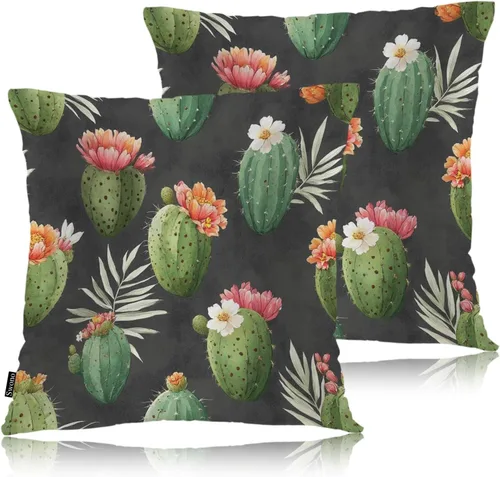 Miniatura 14 de Swono Funda de cojín acogedora con estampado de cachemira, alfombra persa, diseño floral, diseño tribal floral, para exteriores, para hogar