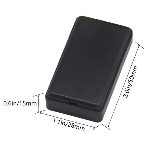 Miniatura 2 de Zulkit 12 cajas de proyecto de plástico ABS para proyectos eléctricos, caja de conexiones de energía, color negro, 1.97 x 1.10 x 0.59 pulgadas