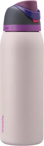 Miniatura 40 de Owala FreeSip - Botella de agua aislada de acero inoxidable con popote, botella de agua deportiva sin BPA, ideal para viajes, 32 onzas, verde putting