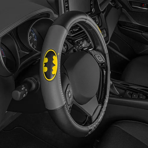 Miniatura 5 de BDK Warner Bros DC Comics Batman - Funda para volante, agarre ergonómico, tamaño universal de 14.5 a 15.5 pulgadas, protege y aísla tu volante