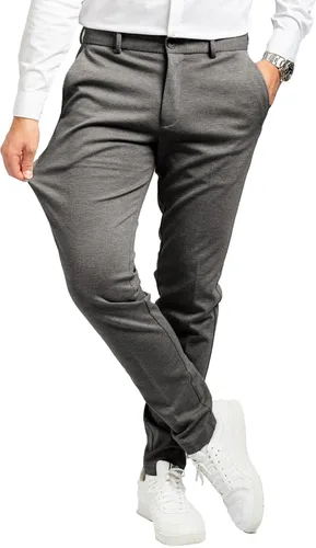 Pantalones elásticos para hombre, ajustados, cómodos y modernos con elástico para trajes, negocios, casual