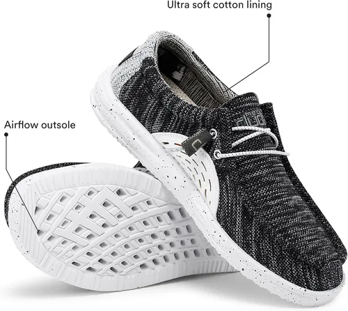 Miniatura 4 de Hey Dude Men's Wally Free Multi Colors DG Mens Shoes Men's Lace Up Loafers Comfortable & Light