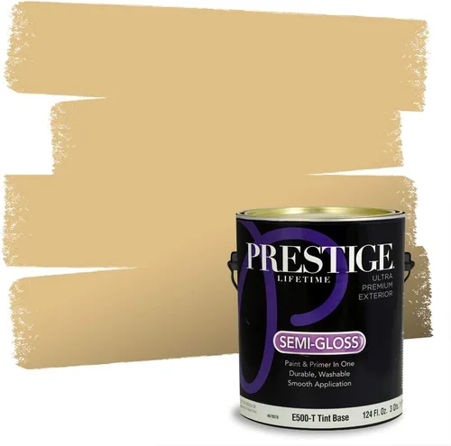 Miniatura 3 de PRESTIGE Paints Exterior Paint and Primer In One, 1-Gallon, Satin, Comparable Match of Benjamin Moore* Royal Linen* 931BM-PCM