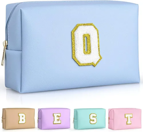 Miniatura 82 de TOPEAST - Bolso de maquillaje para mujer, G Blanco nacarado-rosa