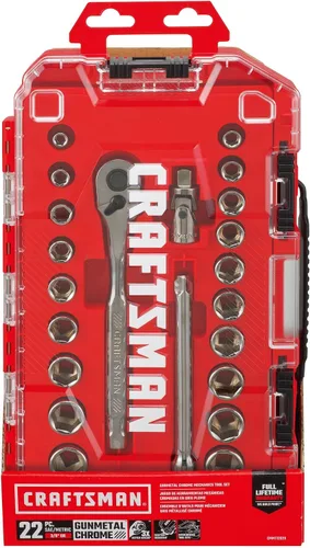 Miniatura 3 de CRAFTSMAN CMMT12029 - Juego de herramientas mecánicas, accionamiento de 3/8", SAE/métrico, 22 piezas