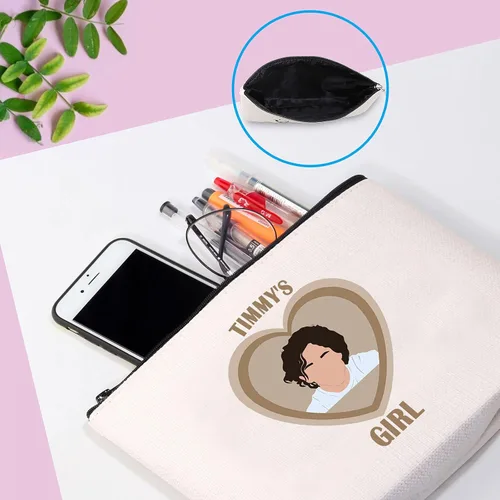 Miniatura 5 de GJTIM Bolsa de maquillaje con cremallera para fanáticos de actores y amantes del actor, bolsa de maquillaje para fanáticos fandom, Maquillaje T