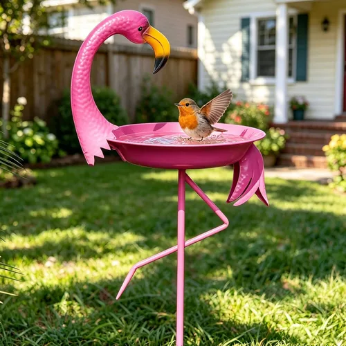 Miniatura 10 de Fuente Solar para Pájaros para Exterior, Juego de Combo de Fuente Solar y Baño de Pájaros con Soporte de Metal y Burbujeador, Baños Solares