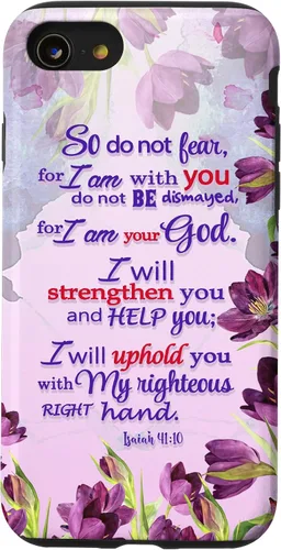 Miniatura 18 de So Do Not Fear for I 'm with You Isaías 41:10 - Funda cristiana para iPhone 17