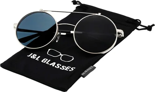 Miniatura 2 de J&L Glasses Gafas de sol redondas retro abatibles Seampunk