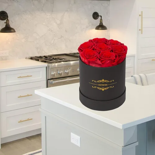 Miniatura 3 de NATROSES - Rosas preservadas, rosas en caja que duran hasta tres años, rosas duraderas para ella, regalos de flores preservadas para ella, regalos