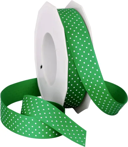 Miniatura 36 de Morex Ribbon Swiss Dot - Cinta de grogrén de poliéster, carrete de 3/8 pulgadas por 20 yardas, aguamarina