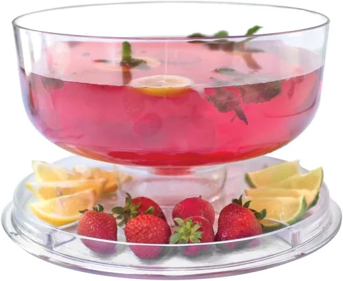 Miniatura 5 de Soporte de pastel con cubierta de cúpula, uso multipropósito 6 en 1, soporte de pastel con tapa, fuente para servir, tazón para ponche, fuente