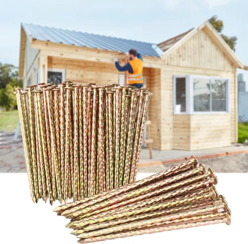 Miniatura 5 de 120 estacas de jardín galvanizadas de metal en espiral de 6 pulgadas, estacas de jardín de metal galvanizado no óxido, clavos de jardín para césped