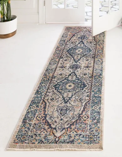 Miniatura 26 de Unique Loom Lola Collection - Alfombra tradicional (2 pies 2 pulgadas x 3 pies 1 pulgada, rectangular, azul/gris)