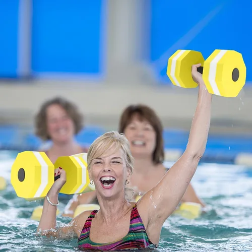 Miniatura 4 de Mancuernas de agua para aeróbic acuático y fitness, equipo de yoga, 1 unidad, cinturón de flotabilidad para esnórquel