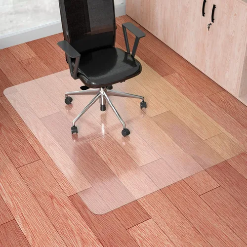 100pointONE Tapete para silla de oficina para suelos de madera dura, tapete de suelo fácil de deslizar para silla de oficina, alfombrilla