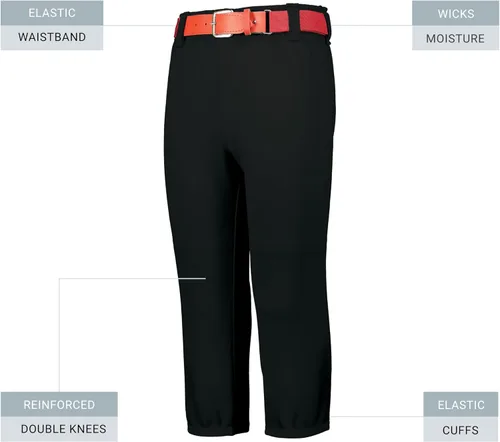 Miniatura 4 de Augusta Sportswear Mens Gamer Pull-up Baseball Pants Beltloops with Convenient Pockets