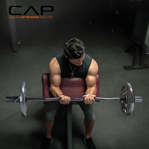 Miniatura 5 de CAP Barbell 47-Inch Olympic EZ Curl Bar for 2-Inch Weight Plates Multiple Options