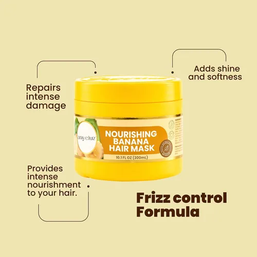 Miniatura 5 de ANYELUZ Mascarilla intensiva para el cabello de plátano - Reparación profunda e hidratación para cabello dañado y seco