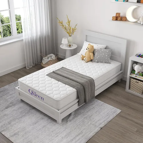 NapQueen - Colchón en caja de resortes internos de 6 y 8 pulgadas, certificado CertiPur-US, Alivio de soporte (Individual, 8 pulgadas)