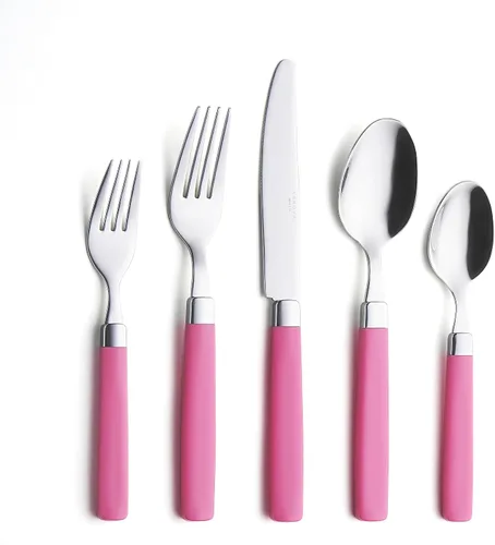 Miniatura 10 de ANNOVA Juego de cubiertos coloridos de acero inoxidable, utensilios de cocina, incluye cuchillos, tenedores, cucharas, tenedores de ensalada y Azul