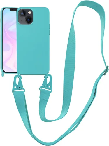 Miniatura 25 de Funda compatible con iPhone 13 con correa, funda cruzada para iPhone con cordón, ajustable, a prueba de golpes, protección contra caídas, funda