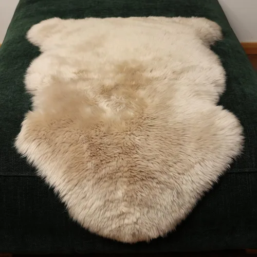 Miniatura 34 de LLB Alfombra de Área de Piel de Oveja Genuina Alfombra de Lana Alfombra de Piel Alfombra de Piel Esponjosa y Peluda para Sala de Estar Dormitorio