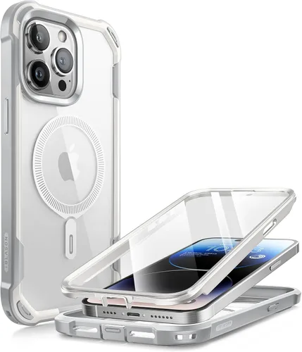 i-Blason Funda para iPhone 15 Pro Max compatible con carcasa MagSafe, funda transparente para teléfono celular, funda protectora robusta [Ares] con