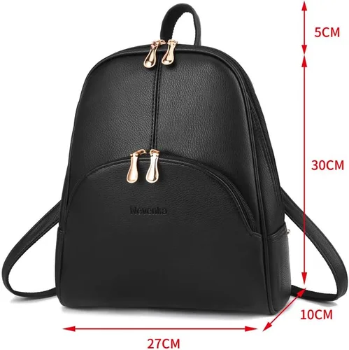 Miniatura 4 de Nevenka mochila informal estilo cartera de imitación cuero con cierre para mujer