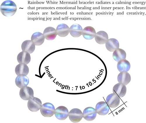 Miniatura 53 de Amazing Gemstone Crystal Bracelet for Women Men's Gifts - Protection Healing Crystal Bracelet - 8mm Gemstone Beaded Stretchable Bracelet Pulseras