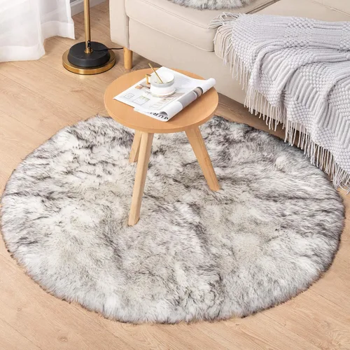 Miniatura 12 de Carvapet - Tapete suave de cuero sintético de oveja, lanudo y lujoso, grande (para decorar habitación), lado de la cama, dormitorio, sala de estar