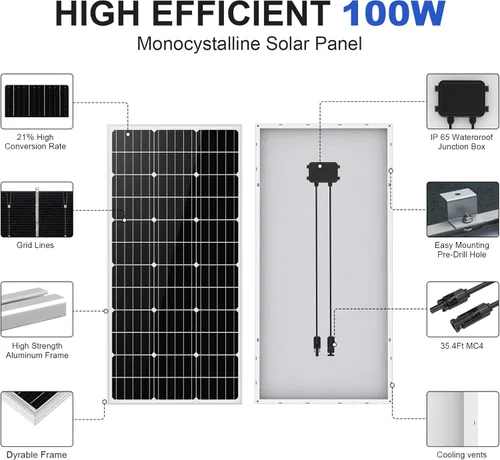 Miniatura 7 de ECO-WORTHY Kit de bomba de pozo solar, bomba de agua sumergible de 12 V CC con panel solar de 200 W para áreas fuera de la red, pozos profundos