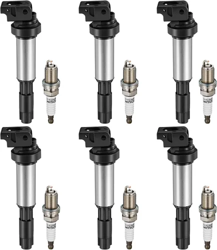 Miniatura 42 de BDFHYK Paquete de bobinas de encendido UF529 y bujías de iridio 4644 compatibles con Audi A3 A4 Allroad Quattro A5 Quattro Q5 TT Quattro Volkswagen