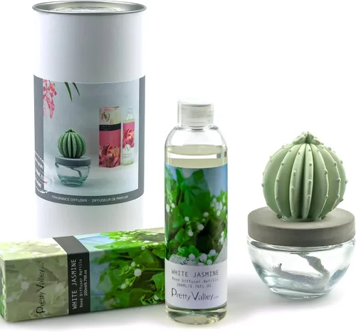 Miniatura 22 de Barril Cactus Cerámica Difusor de Fragancia Combo 6.8 fl oz Hermoso