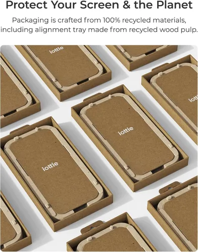 Miniatura 6 de iOttie Terra - Protector de pantalla de vidrio templado para iPhone 16, grado militar, dureza 9H, inastillable, resistente a los arañazos