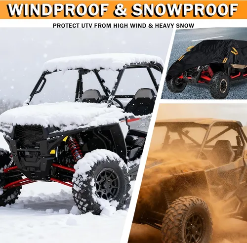 Miniatura 5 de UTV Covers Heavy Duty for CFMoto UForce Max 2019-2024, All-Weather 210D Oxford Protection Side by Side Cover, Water-Resistant Ripstop Outdoor
