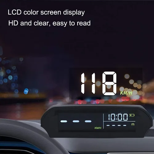 Miniatura 5 de Acouto Universal Auto HUD Proyector Multifuncional Velocímetro Vehículo de Carga Solar Pantalla de Video