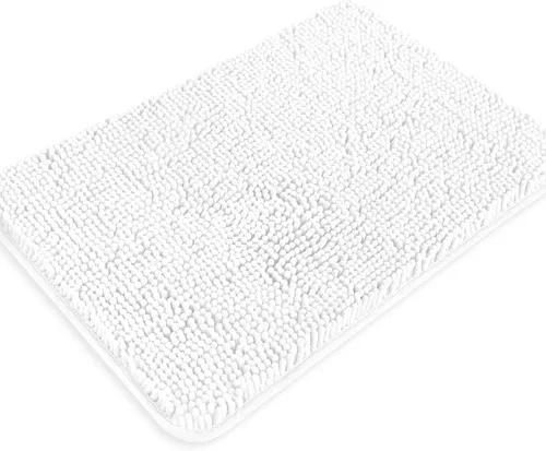 Miniatura 107 de Yeaban Alfombra de pasillo de baño de 24 x 72 pulgadas, antideslizante, alfombra de baño larga de felpilla gruesa, absorbente y lavable, alfombra