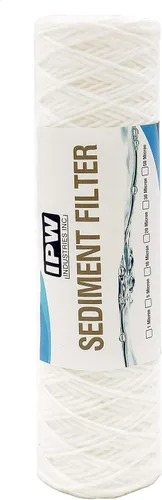 Miniatura 2 de IPW Industries Inc. Filtro de agua para heridas de 5 micras para cartucho de repuesto universal para toda la casa, filtros de sedimentos para agua