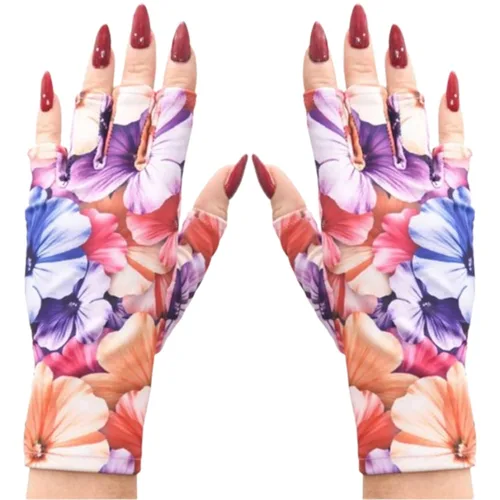 Miniatura 40 de ManiGlovz - Guantes de uñas originales con protección UPF 50+ UV Guantes de manicura de gel y guantes anti UV sin dedos para mujeres Se pueden